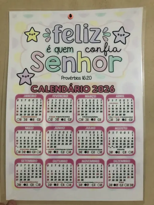 Calendário de parede