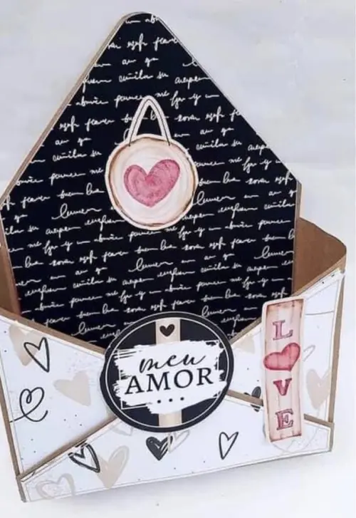 Caixa envelope - Dia dos namorados/Mães/Pais/Professor/Páscoa