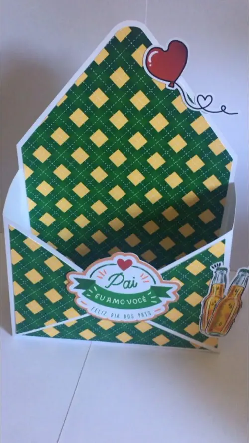 Caixa envelope - Dia dos namorados/Mães/Pais/Professor/Páscoa