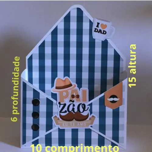 Caixa envelope - Dia dos namorados/Mães/Pais/Professor/Páscoa