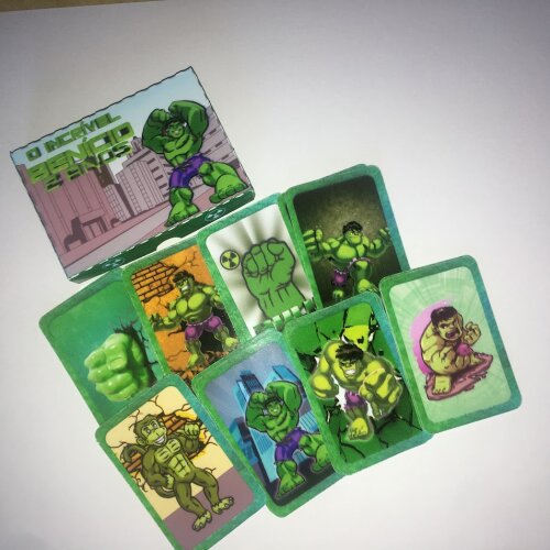 Jogo do mico e jogo da memória Grande 2 em 1 - Hulk