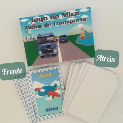Mini jogo do mico e jogo da memoria 2 em 1 - Meio de transporte