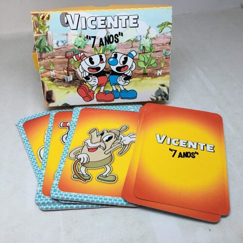 Jogo do mico e jogo da memória Grande 2 em 1 - Cuphead