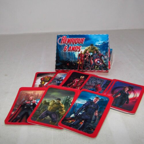 Mini jogo do mico e jogo da memoria 2 em 1 - Heróis