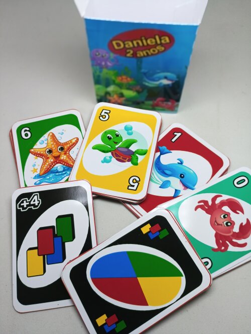 Jogo do Uno Fundo do mar (Grande)