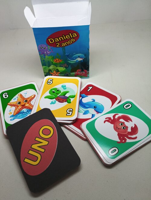 Jogo do Uno Fundo do mar (Grande)