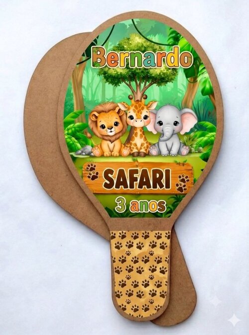 Raquete em MDF Safari