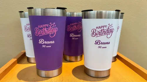 Copo Térmico Personalizado 473ml com Tampa e Abridor