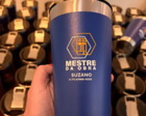 Copo Térmico Personalizado 473ml com Tampa e Abridor
