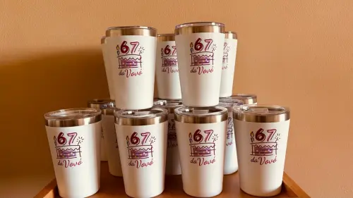 Copo Térmico Personalizado 350ml com Tampa em Acrílico