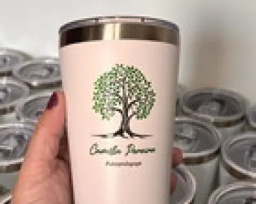 Copo Térmico Personalizado 350ml com Tampa em Acrílico