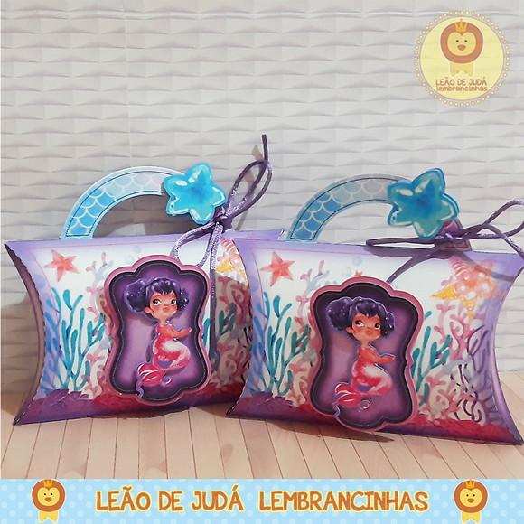 Caixinha para festa tema sereia