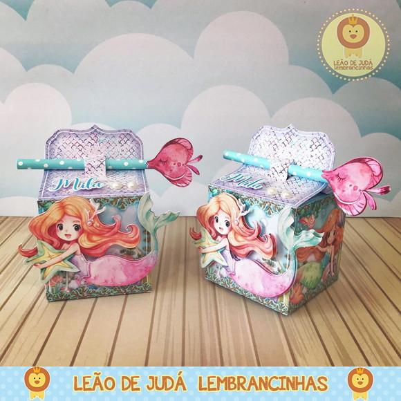 Caixinha para festa tema sereia