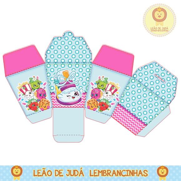 Caixinha para festa tema shopkins