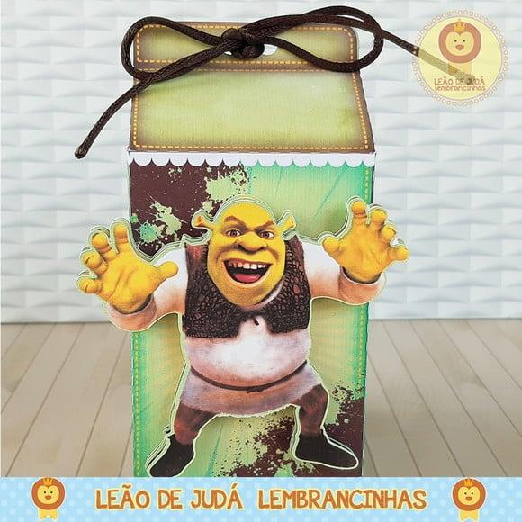 Caixinha para festa tema shrek