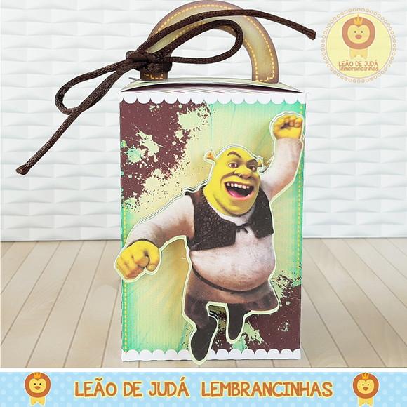 Caixinha para festa tema shrek