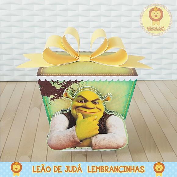 Caixinha para festa tema shrek