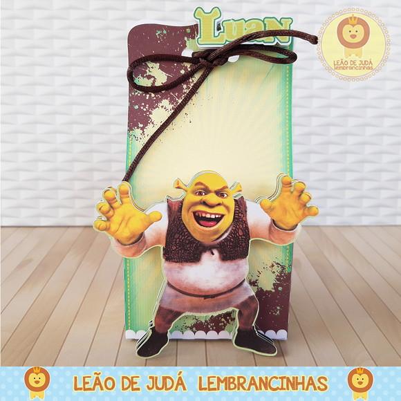 Caixinha para festa tema shrek