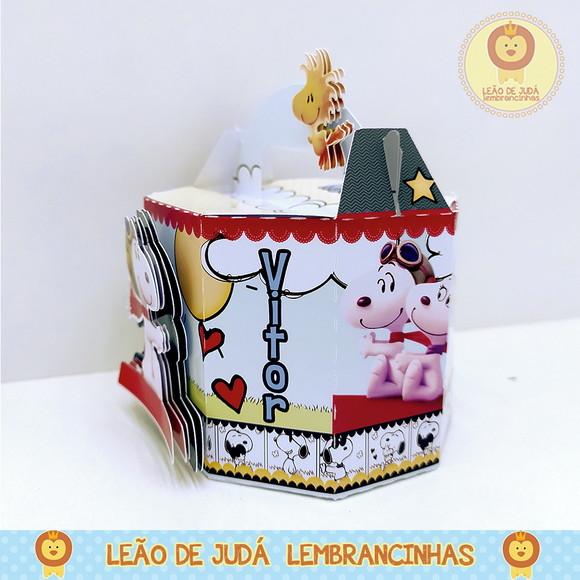 Caixinha para festa tema snoopy