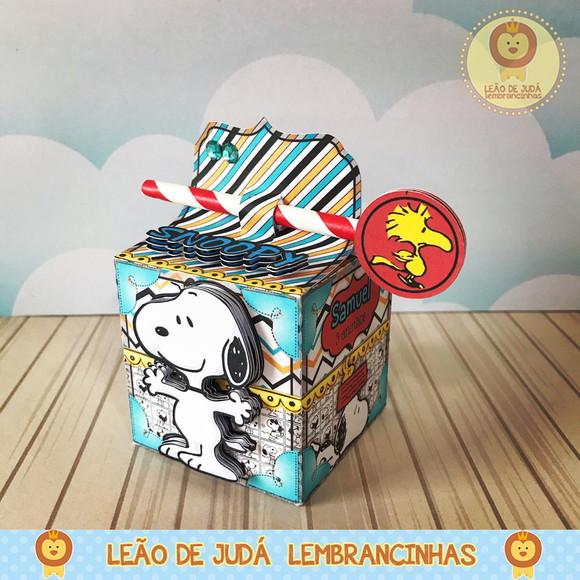 Caixinha para festa tema snoopy