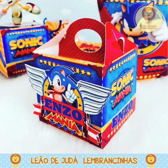 Caixinha para festa tema sonic