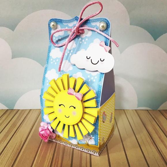 Caixinha para festa tema sunshine
