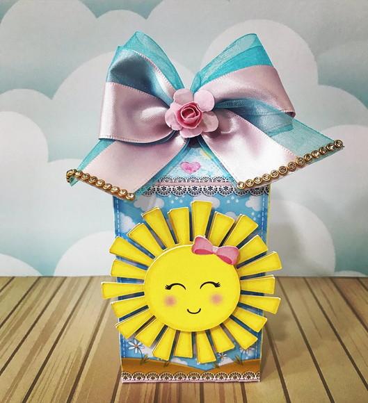 Caixinha para festa tema sunshine