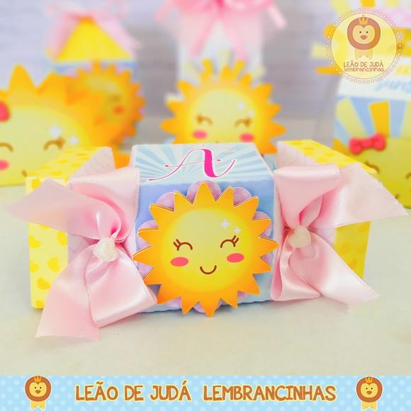 Caixinha para festa tema sunshine