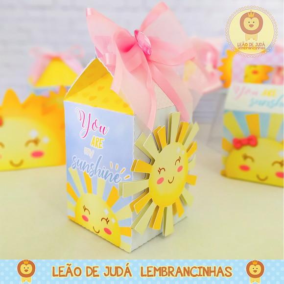 Caixinha para festa tema sunshine