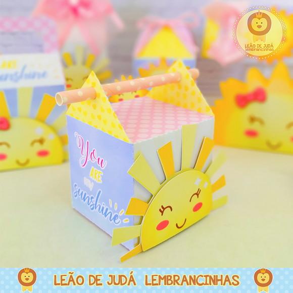 Caixinha Para Festa Tema Sunshine