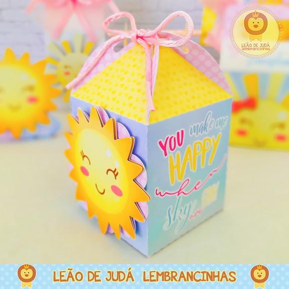 Caixinha Para Festa Tema Sunshine