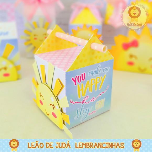 Caixinha Para Festa Tema Sunshine