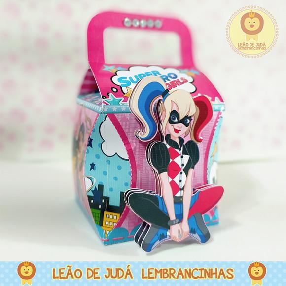 Caixinha para Festa Tema Super Girls