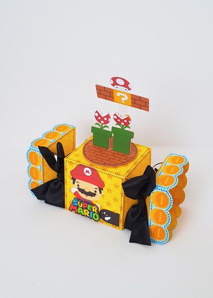 Caixinha para Festa Tema Super Mario