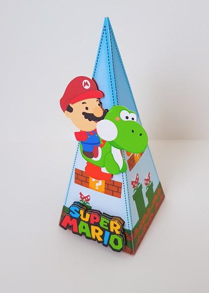 Caixinha para Festa Tema Super Mario
