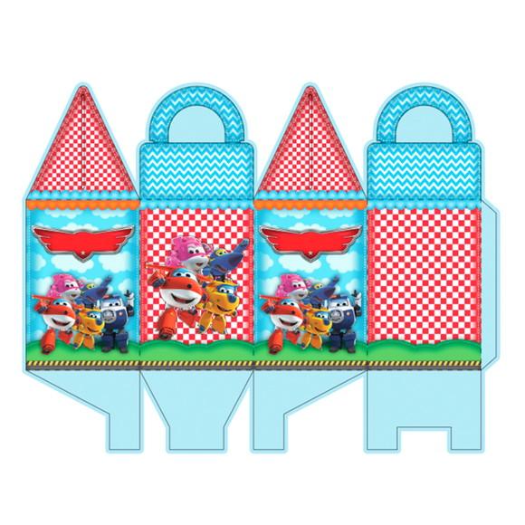 Caixinha para Festa Tema Super Wings