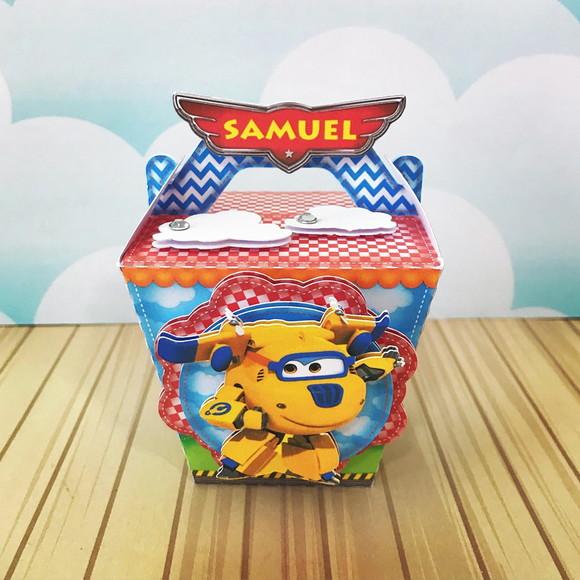 Caixinha para Festa Tema Super Wings
