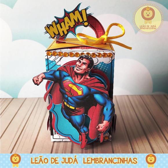 Caixinha para festa tema superman