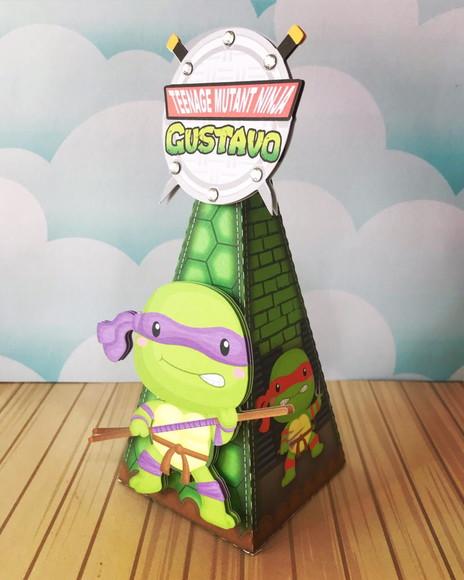 Caixinha Para Festa Tema Tartaruga Ninja