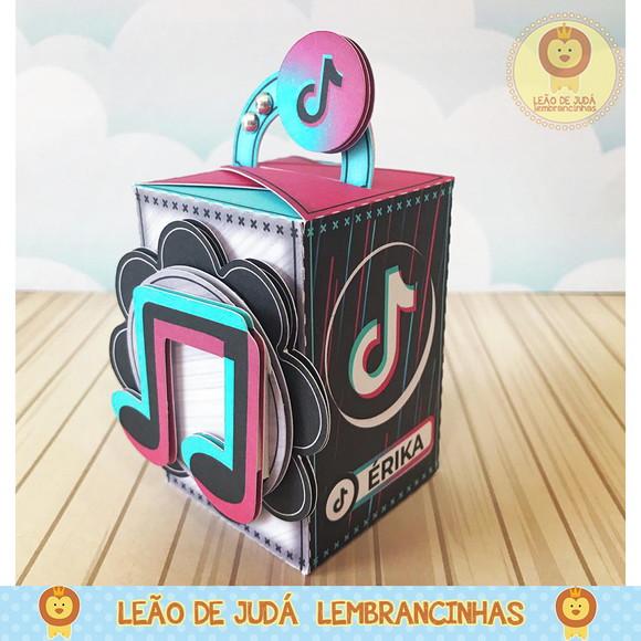 Caixinha para festa tema tik tok