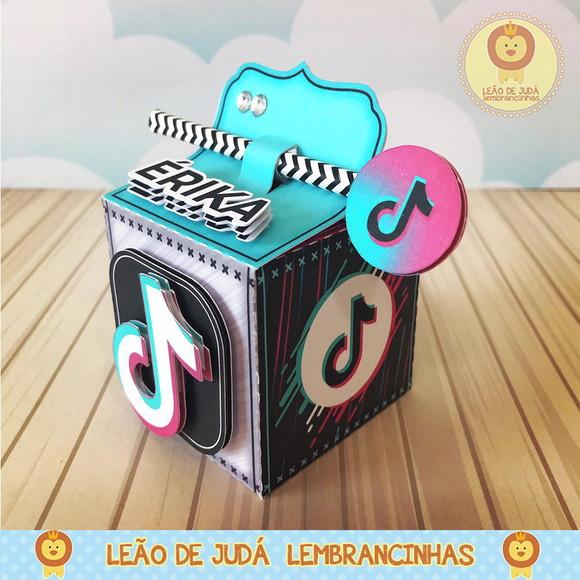 Caixinha para festa tema tik tok
