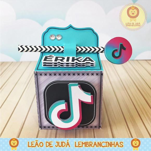 Caixinha para festa tema tik tok