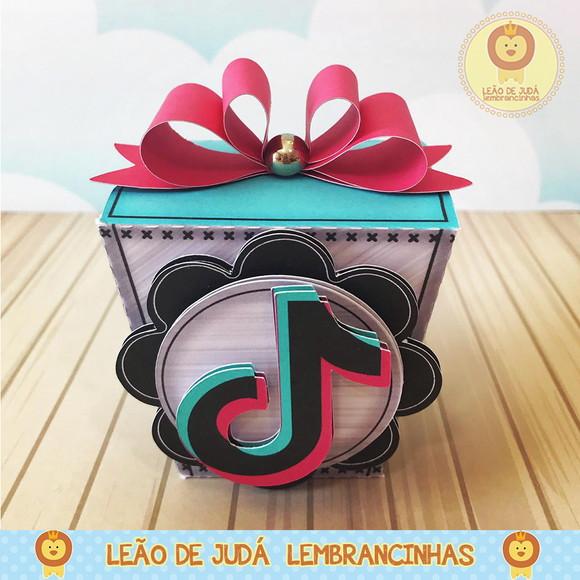 Caixinha para festa tema tik tok