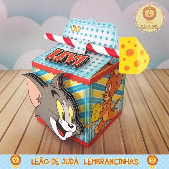 Caixinha para Festa Tema Tom e Jerry