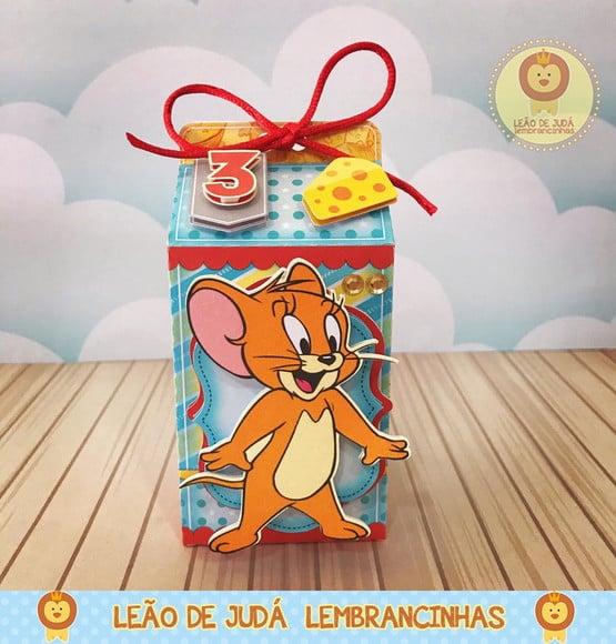 Caixinha para Festa Tema Tom e Jerry