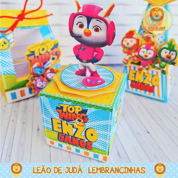 Caixinha para festa tema top wing