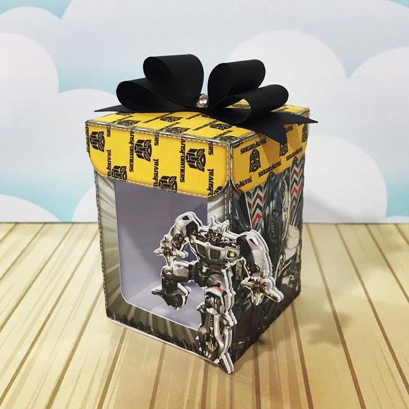 Caixinha para festa tema transformers