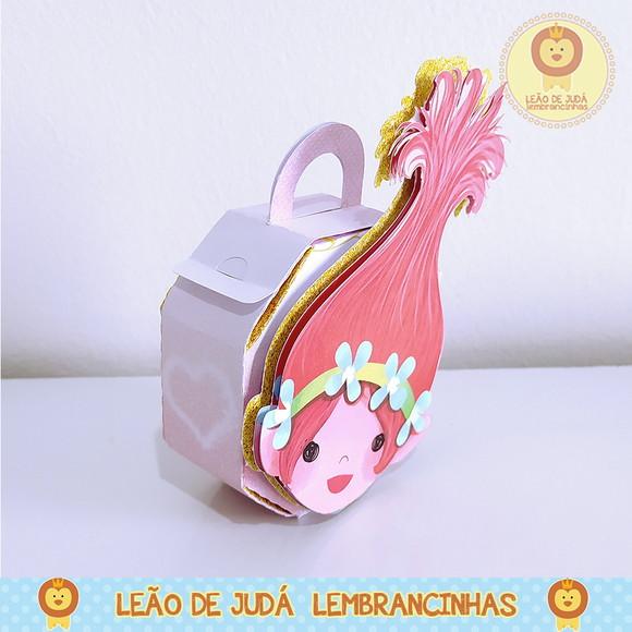 Caixinha para festa tema trolls