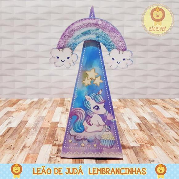 Caixinha para festa tema unicórnio