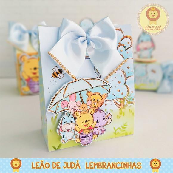Caixinha para festa tema ursinho pooh